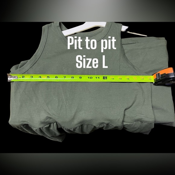 LAST ONE! 🔥Nwt Sleeveless Knit Ballet Midi Dress - A New Day™ Olive - Picture 8 of 8